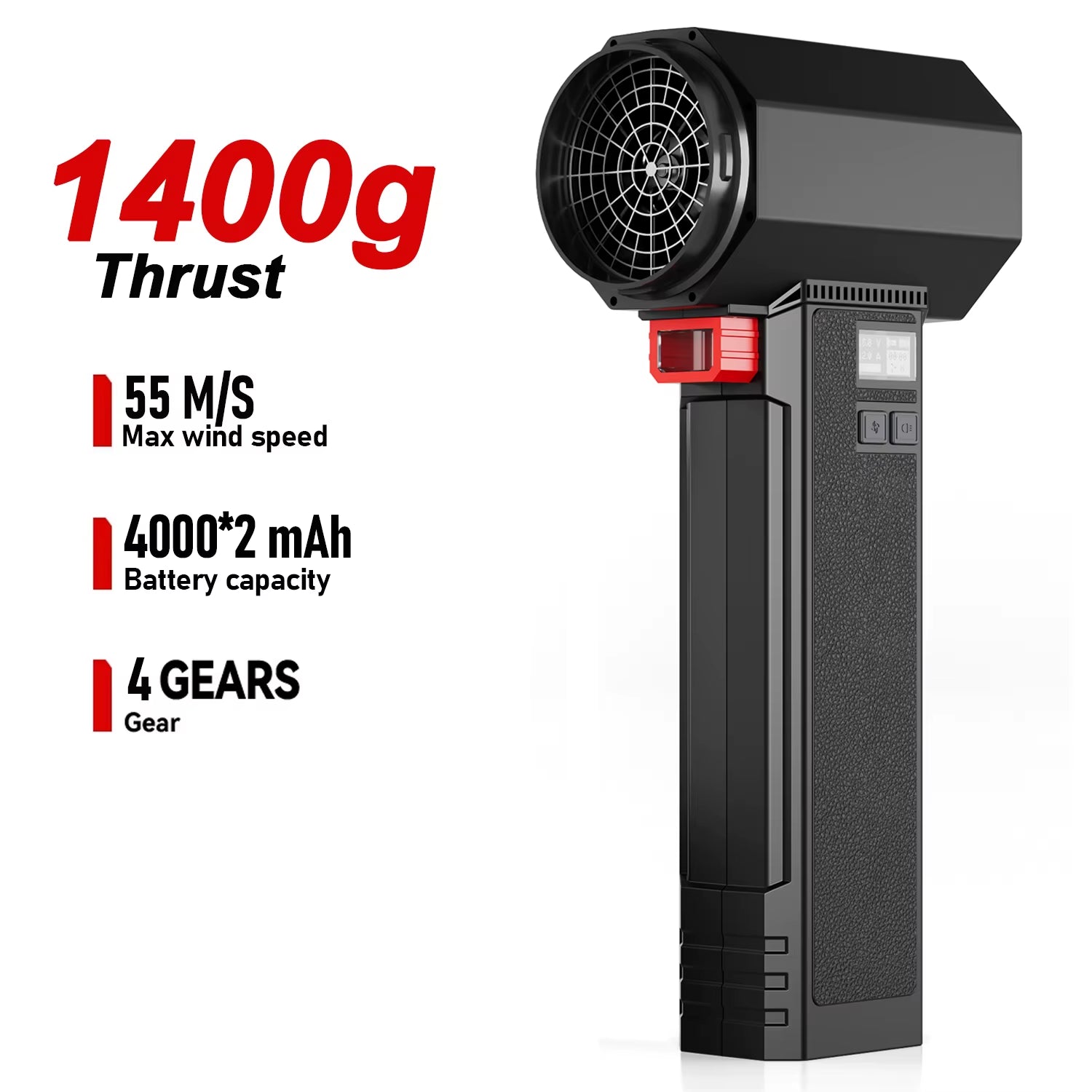 TF64 Air Blower Powerful Handheld Turbo Fan 64MM Brushless Motor 1400G Thrust 750W Highpower Car Dryer Leaf Dust Blowing